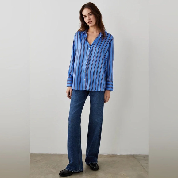 Rails Dorian Shirt Primrose Stripe Size Small NWOT - Picture 2 of 5